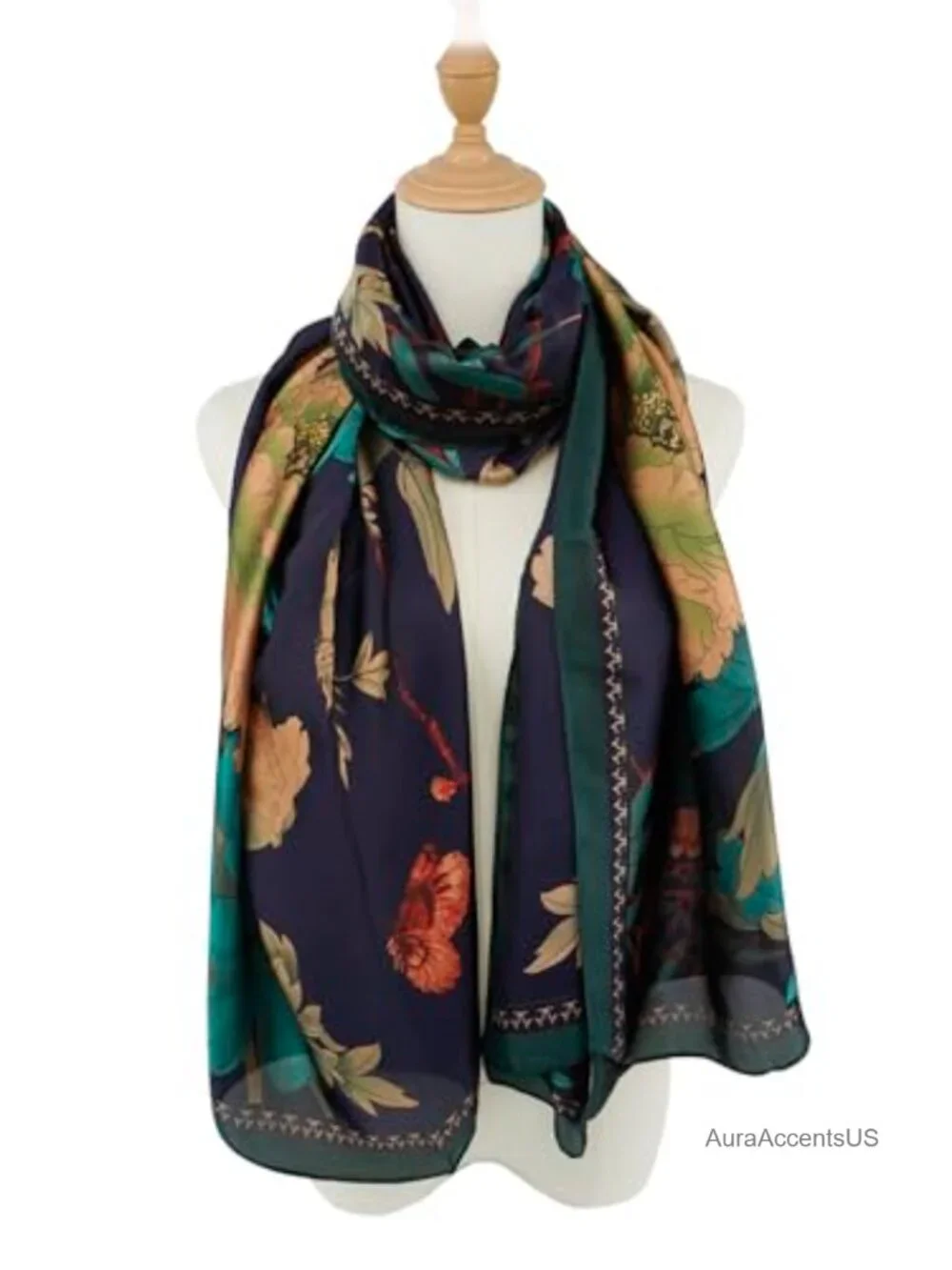 Large Lightweight Polyester Shawl Wrap Scarf for Women